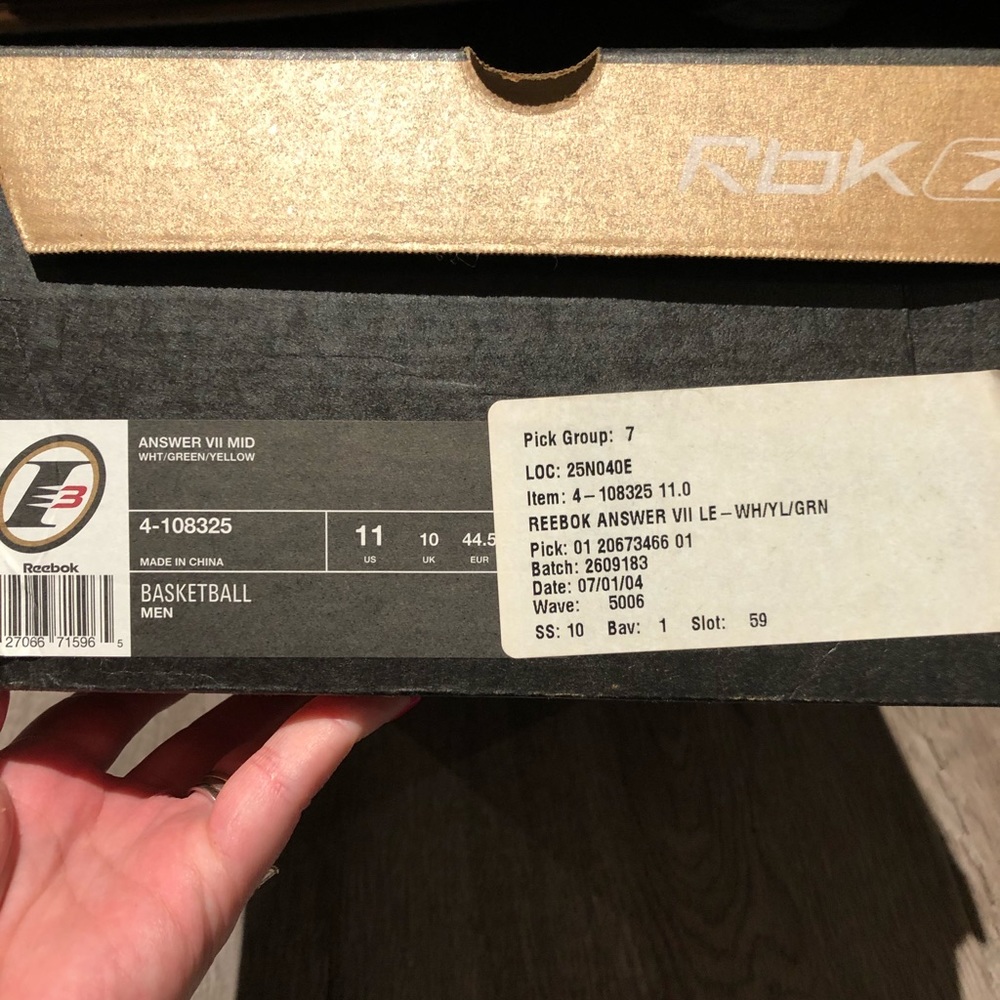 Allen Iverson Reebok Basketball Shoes - Picture 7 of 7